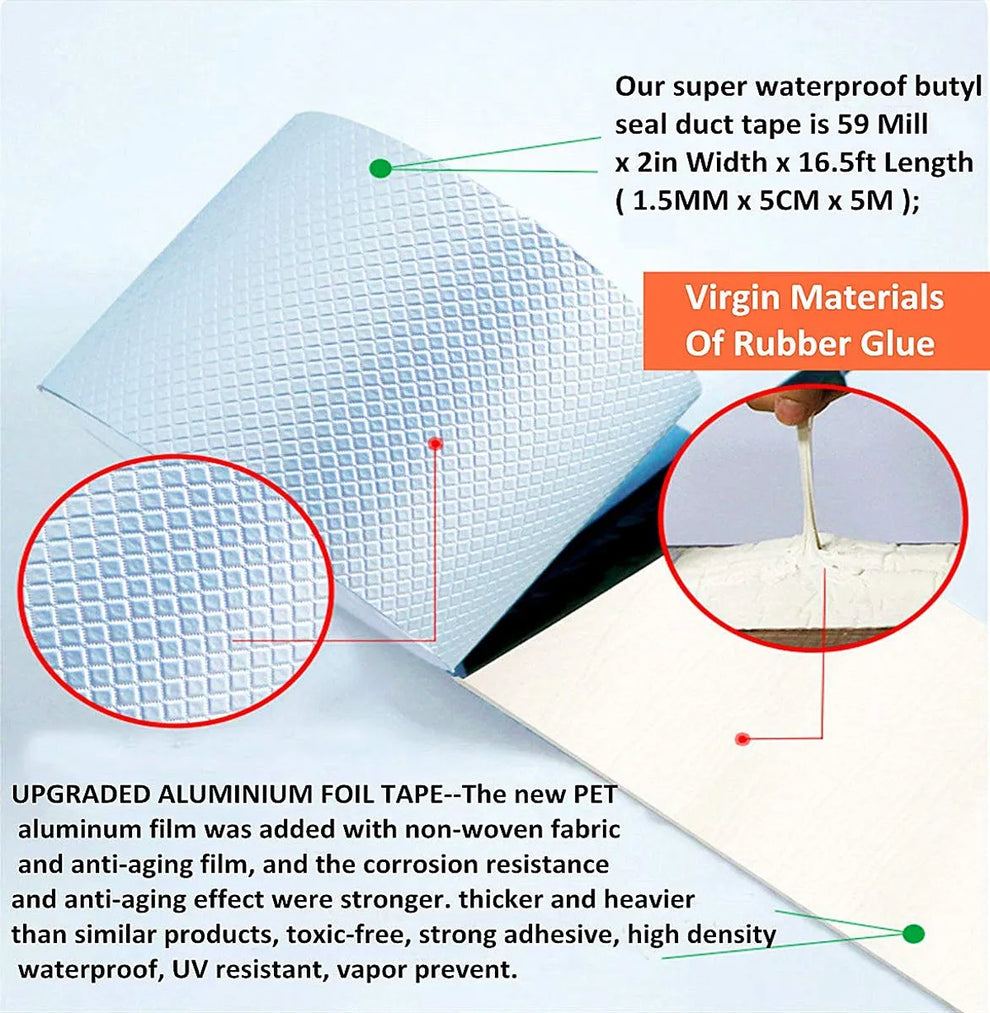 Aluminium Foil Tape Waterproof Adhesive Tape