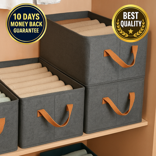 🛍️WardrobeBox™ Foldable Organisers | 🔥 Buy 6 Boxes, Get 6 FREE – Only ₹799 Today! ⏳