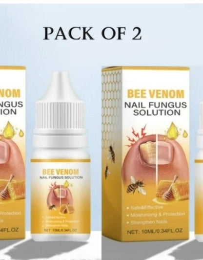 BeeVenom Nail Fungus Solution 10ml Each ( Buy 1 Get 1 Free )