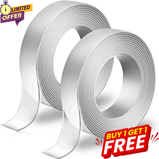 -🔥 Double-Sided Nano Magic Tape – Buy 1 Get 1 FREE! ⚡